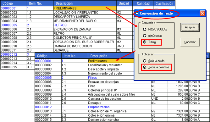 Cambie fácilmente el estilo de los textos de forma masiva aplicando mayúsculas, minúsculas, tipo título